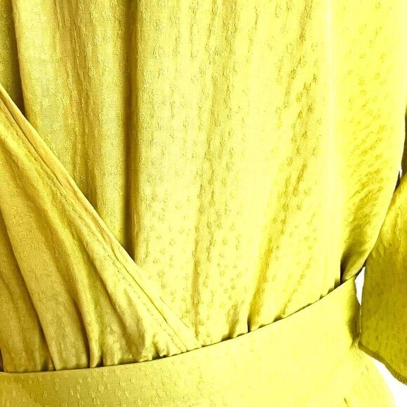 Nissa Ruffled Yellow Asymmetrical Dress – Size 2 Summer Vibes - Picture 9 of 16